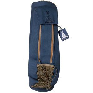 Chic Canvas Blue Yoga Mat Bag: Practice with Style and Functionality